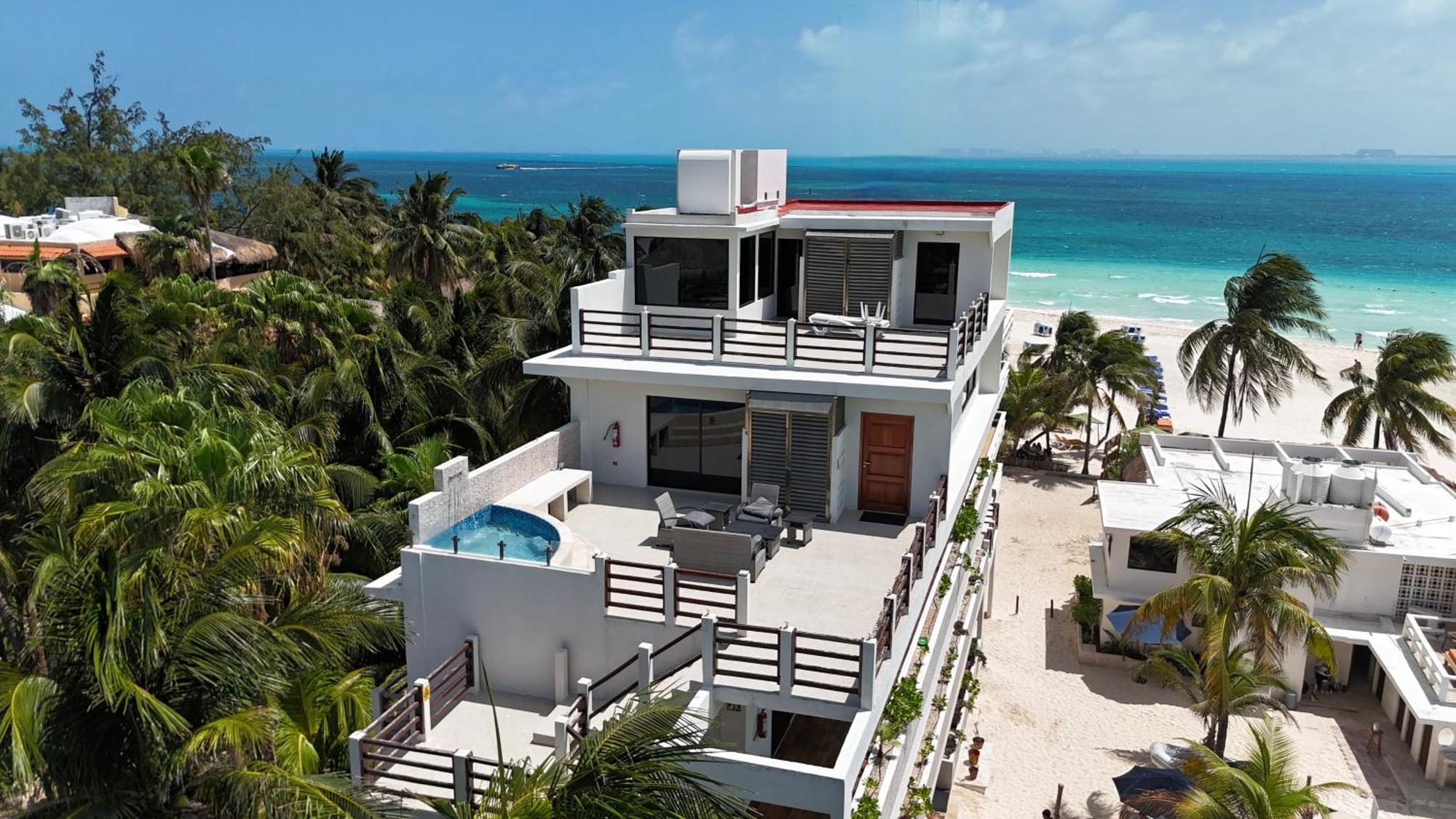 Cuxos Hotel Beachfront إيسلا موخيريس المظهر الخارجي الصورة